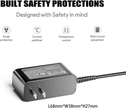 KFD 15V Universal Power Supply AC DC Adapter for Anker Soundcore Rave Mini A3390, Litter Robot 2 3 Litter Box, Theragun Mini/Prime Massage Gun, An...
