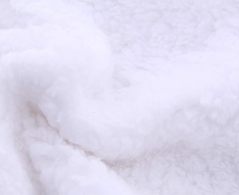 2 Pack Sherpa Baby Swaddle Blanket - Aquamarine and White...