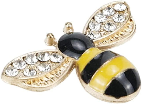10Pcs Bee Rhinestone Enamel Craft Bee Rhinestone Flatback Button Tiny Cute Craft Bee Button Honeybee Resin Craft for Handmade DIY Craft Clothing H...