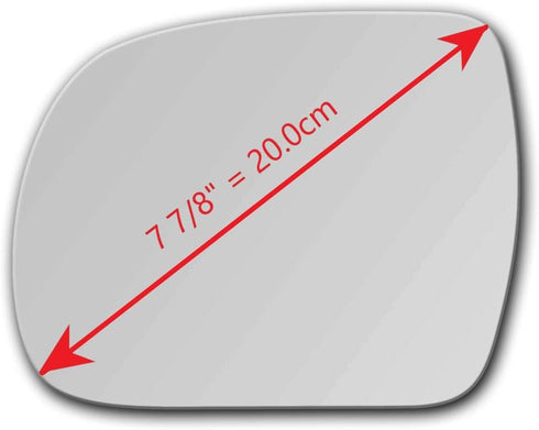 New Replacement Mirror Glass with Full Size Adhesive for 2004-2006 Lexus RX330 2007-2009 RX350 2006-2008 RX400H Driver Side View Left LH...