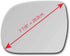 New Replacement Mirror Glass with Full Size Adhesive for 2004-2006 Lexus RX330 2007-2009 RX350 2006-2008 RX400H Driver Side View Left LH...
