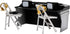 Black & Gray Commentator Table Playset for WWE & AEW Wrestling Action Figures...