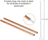 HealthAndYoga™ qPipe Copper Drinking Straws - Healthier, Reusable and Environment Friendly Straws with Cleaning Brush (Set of 4)...