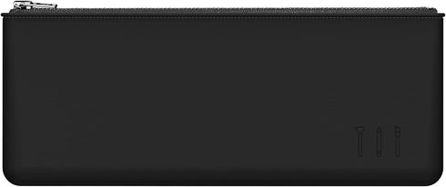 FERYES Silicone Makeup Brush Bag – Elegant Cosmetic Brushes Pouch Bag with YKK Zipper, Travel Makeup Tools Organizer Bag -Black...