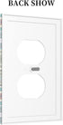 Mandala Tile Outlet Covers Wall Plate Decorative 1 Gang Duplex Light Switch Electrical Receptacle Switchplate Faceplate for Bathroom Bedroom Livin...