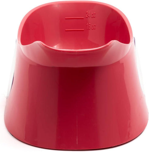 Lixit Ergonomic Bowls for Dogs with Long Ears (Coral, Medium)...