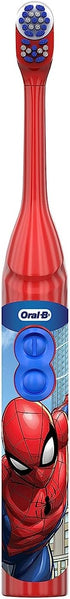 Oral-B Kid's Battery Toothbrush Featuring Marvel's Spiderman, Soft Bristles, for Kids 3+...