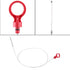 Car Engine Oil Dipstick, Red Transmission Fluid Level Dipstick Tool for Dodge OE: 917-327...