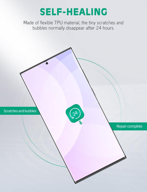 apiker 4 Pack Screen Protector Compatible with Samsung Galaxy Note 10 Plus, Soft TPU Film Support Fingerprint Sensor...