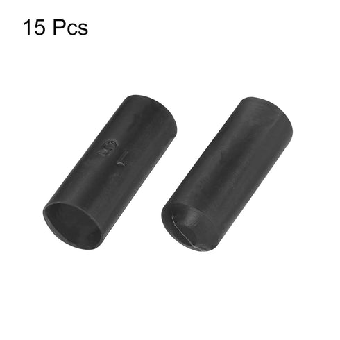 MECCANIXITY 15Pcs Heat Shrink End Cap 15mm ID x 45mm L 3:1 Ratio Heat Shrink Tubing Caps Lined Sealed Waterproof Adhesive for Electrical Wire Cabl...
