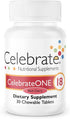 Celebrate Vitamins CelebrateONE 18 Chewables, 18mg Iron - One A Day Bariatric Multivitamin, Essential Vitamins & Minerals - Gastric Bypass & Sleev...
