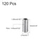 uxcell 120Pcs Hex Socket Grub Screw, M2.5x6mm 304 Stainless Steel Head Socket Set Screws Flat Point Grub Bolt for Door Handles, Light Fixture Repa...