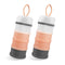 2 Pack Baby Formula Dispenser on The Go, Portable Formula Container to Go, Non-Spill Stackable BPA Free Baby & Kids Snack Containers - Pink...