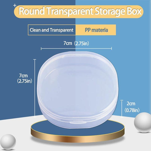 KAUIQU Bead Organizer Box, 12 Pack Clear Plastic Small Storage Container with Lid, Diamond Art Storage Containers Use for DIY Crafts, Pills, Jewel...
