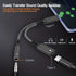 USB c to 3.5mm Headphone and Charger Adapter,2 in 1 USB C to Aux Audio Jack with PD Fast Charging Dongle Cable Cord for iPhone 15/15 Pro Max,Galax...