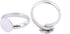20pcs Stainless Steel 10mm Circle Pad Ring Bezel Blanks DIY Adjustable Fingerring Base Settings for Jewelry Making (Plain Steel)...