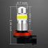 Alla Lighting 2800lm H8 H11 LED Fog Lights Bulbs, 6500K Xenon White H16 Replacement Xtreme Super Bright COB-72 SMD Cars Trucks...