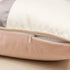 Avigers 12 x 20 Inches Pink White Gold Leather Striped Patchwork Velvet Cushion Case Luxury Modern Throw Pillow Cover Decorative Pillow for Couch ...