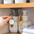 2pcs 360 °Rotation Utility Hooks, BAIEUEJO Under Cabinet Kitchen Hooks,Nail Free Adhesive Kitchen Utensils Hanging Hooks for Kitchen Utensils/Tool...