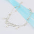 Boho Infinite Anklet Bracelets Pearl Layered Anklet Chain Silver Beach Foot Jewelry for Women...