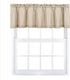 Valea Home Waffle Woven Textured Valance Curtains for Bathroom Water Repellent Window Covering Short Curtain, Taupe, 60 x16 inches, 1 Panel...