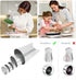 6 pcs Flower Piping Tips Rose Petal Pastry Tips, large piping tips, Chrysanthemum Nozzles, Cupcake Pastry Tool For Decorating Cake Tulip Baking Fo...