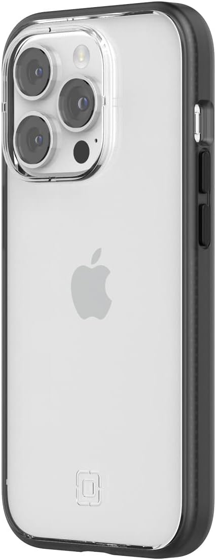 Incipio Idol Series Case for iPhone 14 Pro, Minimalist and sustainable protection - Black/Clear (IPH-2025-BLKC)...
