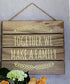 Creative Hobbies 10x10 Inch Unfinished Wood Hanging Plaque - DIY Pallet Sign, Notch Banner, Wooden Sign, Wood Slice, Decorative Plaque, Rustic Dec...