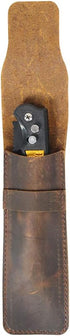 Leather Pocket Knife Sheath, Folding Knife Storage Case, Small Knife Pouch Holder, Waterproof Knife Cover, Knife Drawer Pocket Organizer (HGJ311) ...
