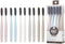 Wangta Soft Toothbrush, 10 Pack (Charcoal) – Best Manual Toothbrush for Maximum, Efficient Cleaning and Sensitive Gums and Teeth...