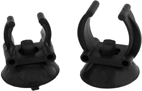 2 Pcs Suction Cup Aquarium Heater Clip Glass Stick Holder Black...