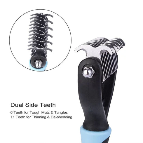 YNR Pet Cat Dog Horses Hair Fur Shedding Trimmer Grooming Dematting Rake Deshedding Comb Brush Tool Kit...