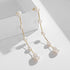 Irregular Freshwater Cultured Pearls Long Drop & Dangle Earrings 14K Gold Plated Pearl Tassel for Women (5 PEARLS)...