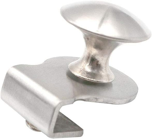 Set of 4 Glass Door Knobs, Clipping 3-8mm Glass Doors, Stainless Steel Handle, Pulls Knob Punching Drill Free, Home Office Cupboard Showcase Cabin...