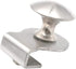 Set of 4 Glass Door Knobs, Clipping 3-8mm Glass Doors, Stainless Steel Handle, Pulls Knob Punching Drill Free, Home Office Cupboard Showcase Cabin...