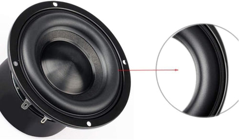 Heyiarbeit 4 Inch Speaker Rubber Edge Surround Rings Replacement Parts for Speaker Repair or DIY 2pcs......