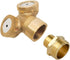 Feelers Brass Misting Spray Nozzle, 1/2" BSPF 2-Holes Atomizing Spray Garden Sprinklers Agricultural Irrigation System Adapter Fitting (Pack of 2)...