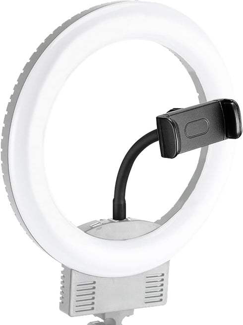 2 Pack Universal Ring Light Phone Holder Flexible Ring Light Phone Attachment with Hot Shoe and 1/4 Adapter Cell Phone Mount for Ring Light and Tr...