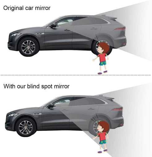 POMFW Blind Spot Mirror, 2 inch Rearview Convex Side Mirrors for Cars SUV Truck Van Stick on 3M Adhesive, Rear View HD Glass Frameless Sway Rotate...