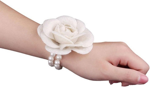 Vintage Camellia Pearl Tassel Brooches Bracelet Bohemian Pearl Safety Pins Bracelets Flower Hairpin Headpieces Shawl Pins Dainty Elegant Lapel Pin...