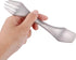 2 pcs Titanium spork Eco-friendly Durable Rustproof Titanium flatware Light weight spoon/Knife/Fork 3 in 1 Cutlery/Utensil for outdoor camping tra...