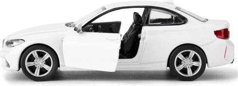 1:36 BMW M2 Toy Car, Diecast Pull Back Model Car, Collection Kids Toy for Aged 3 and up, Gift White...