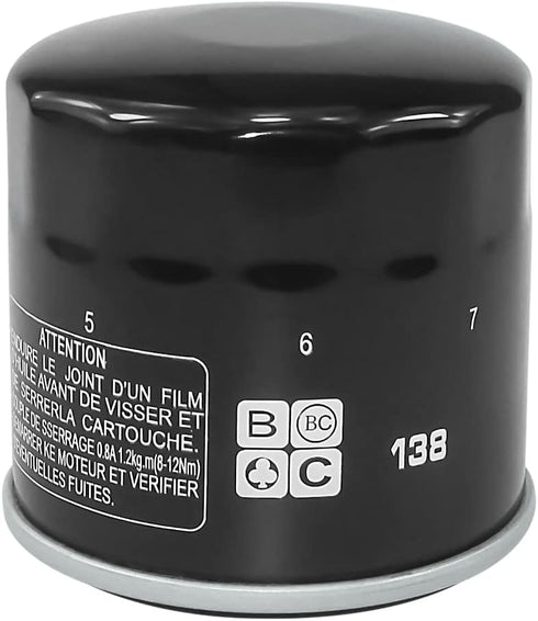 Oil Filter for SUZUKI EIGER 400 LTF400 EIGER 2002-2007?LTF500F VINSON 500 2002-2007?GSXR 600 1100 1000 750, kingquad 400 450 500 750, Boulevard C5...