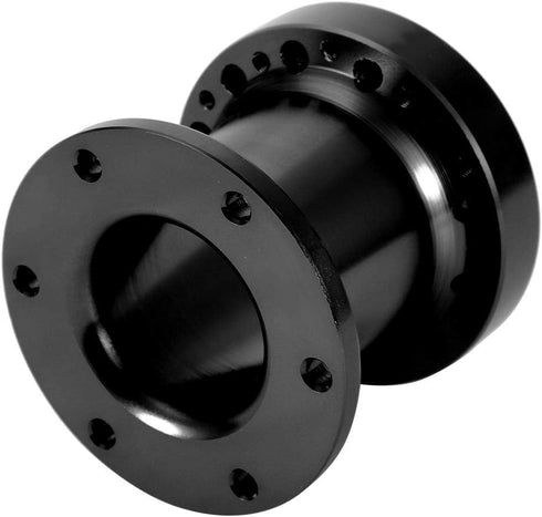 Acouto Steering Wheel Hub Spacer 3inch Car Steering Wheel Extension Spacer Aluminium Steering Wheel Hub Adapter Spacer Kit (Black)...