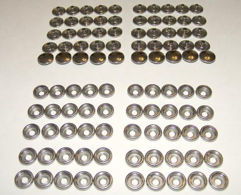 Stainless Steel Snap Fastener's, 50 Piece, Cap and Socket Only, Marine Grade...