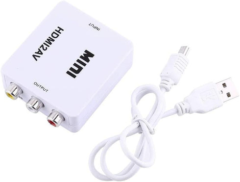 Yosoo Health Gear Digital HDMI2AV Converter, to AV Adapter, Composite Video Audio AV CVBS Adapter Converter 720p/1080p(White)...