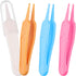 4 Pieces Nose Cleaning Tweezers Safe and Effective Clip Care Ear Nose Navel Clean Tool Nipper Plier Pincet Forceps...