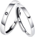 Matching Promise Rings for Couples Matching Rings Set Adjustable for Him and Her Engagement Wedding Rings Set of 2 Rings (Style 3)...