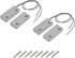 uxcell Rolling Door Contact Magnetic Reed Switch Alarm with 2 Wires for N.C. Applications MC-52 2Set...