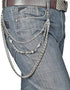 BOMPOW Biker Skull Wallet Chain Punk Men Cool Skull Punk Trouser Long Wallet Key Chain For Bike Jean Gothic Rock...